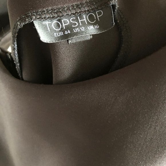 Topshop Peplum Dress - black cocktail dress - Picture 3 of 4